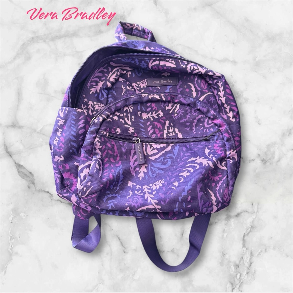 Vera Bradley 💜Purple Paisley Mini Backpack💜☮️